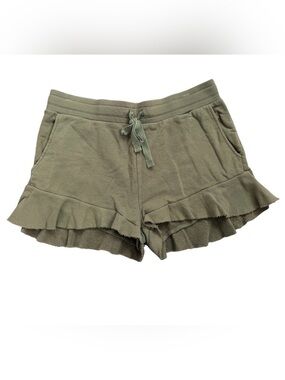Nation LTD Ruffle-Hem Drawstring Shorts
